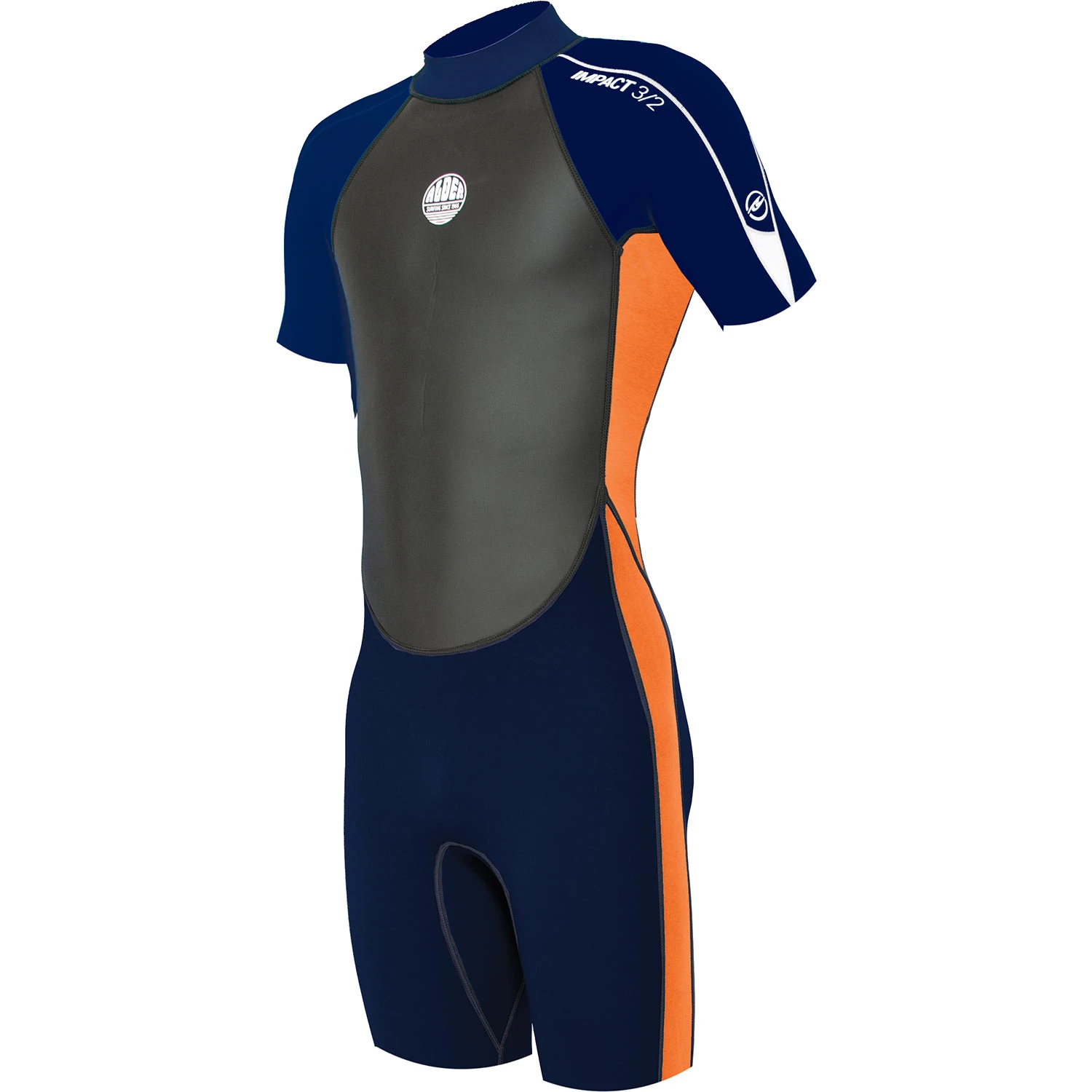 Alder Junior Impact 3/2mm Shorty Wetsuit - Orange 3 Alder Junior Impact 3/2mm Shorty Wetsuit - Orange
