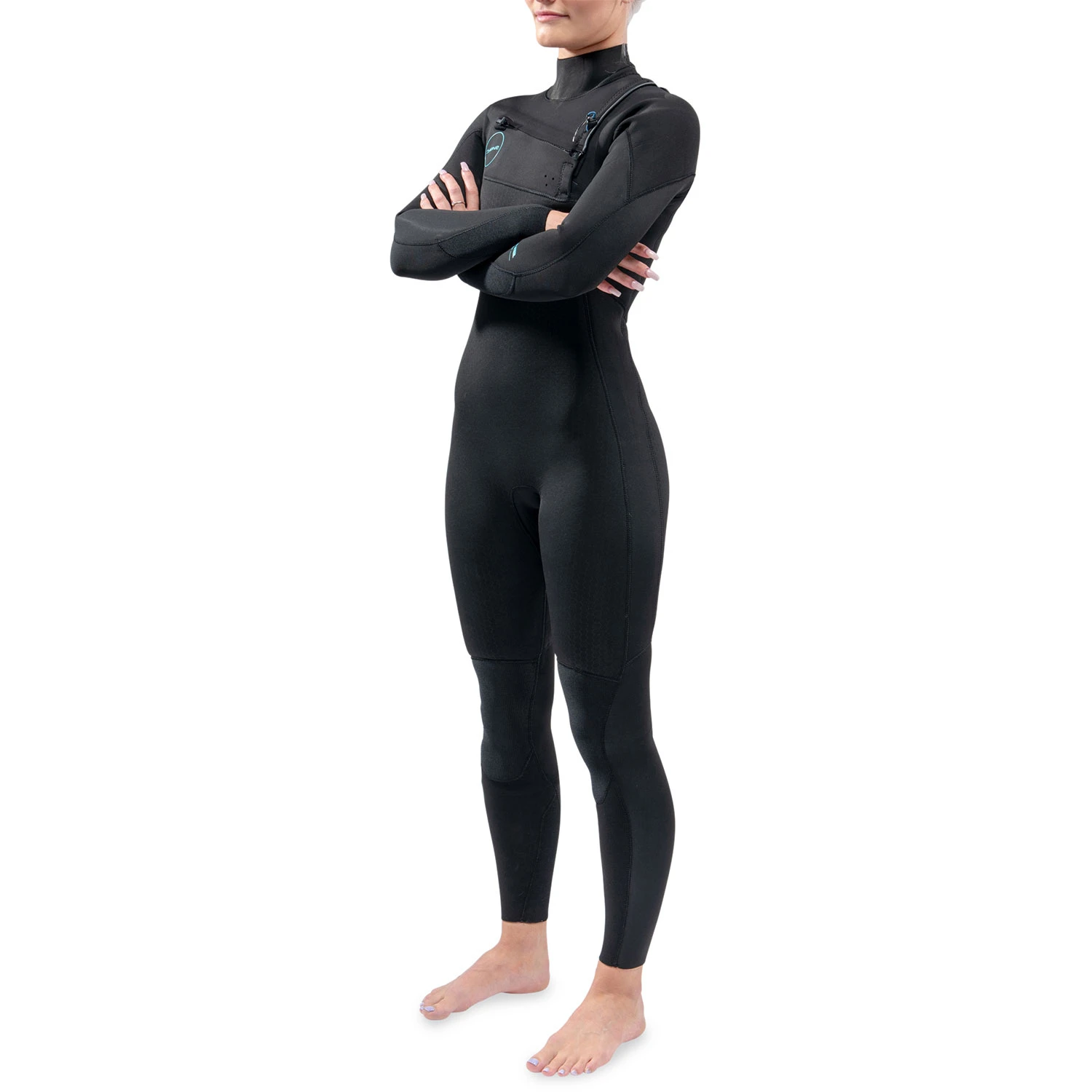 Dakine Womens Mission 4/3mm Chest-Zip Fullsuit Wetsuit - Black 4 Dakine Womens Mission 4/3mm Chest-Zip Fullsuit Wetsuit - Black - Image 2