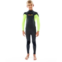Rip Curl Junior Dawn Patrol 3/2mm Chest-Zip Wetsuit - Lemon -Wetsuit Sale Store 2021 Rip Curl Junior Dawn Patrol 32mm Chest Zip Wetsuit Lemon WSM9KB 8762 3
