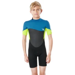 Rip Curl Junior Omega 1.5mm Shorty Wetsuit - Neon Lime -Wetsuit Sale Store 2021 Rip Curl Junior Dawn Patrol Shorty Wetsuit Neon Lime WSPYFB 8915 3
