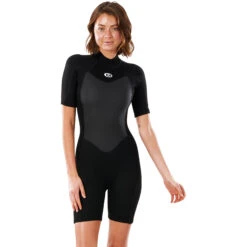 Rip Curl Womens Omega 1.5mm Shorty Wetsuit - Black -Wetsuit Sale Store 2021 Rip Curl Womens Omega Shorty Wetsuit Black WSP9QW 0090 3