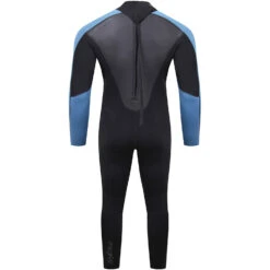 Typhoon Swarm3 3/2mm Back Zip Wetsuit - Black/Blue Steel -Wetsuit Sale Store 2021 Typhoon Storm3 Fullsuit Wetsuit 250981 BLACK BLUE STEEL 2 copy
