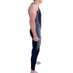 Vaikobi FLEXFORCE 3mm GBS Long John Wetsuit - Black/Grey -Wetsuit Sale Store 2021 Vaikobi FlexForce 3 0 mm LongJohn Side view