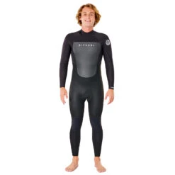 Rip Curl Omega 3/2mm E-Stitch Back Zip Wetsuit - Black -Wetsuit Sale Store 2022 Rip Curl Omega 32 Backzip Wetsuit Black 114MFS 2
