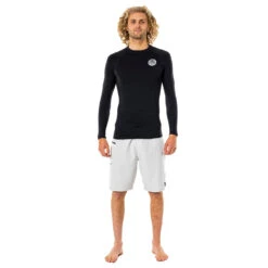 Rip Curl Thermo Long Sleeve Thermal Rash - Black -Wetsuit Sale Store 2022 Rip Curl Thermpro Long Sleeve Top WLYYAM 0090 3