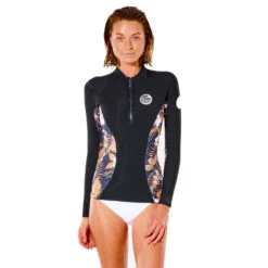 Rip Curl Womens G-Bomb 1mm Wetsuit Jacket - Black/Gold -Wetsuit Sale Store 2022 Rip Curl Womens G Bomb Wetsuit Jacket 112WWJ 5040 3