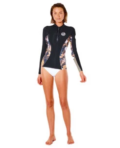 Rip Curl Womens G-Bomb 1mm Wetsuit Jacket - Black/Gold -Wetsuit Sale Store 2022 Rip Curl Womens G Bomb Wetsuit Jacket 112WWJ 5040 4