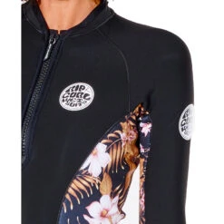 Rip Curl Womens G-Bomb 1mm Wetsuit Jacket - Black/Gold -Wetsuit Sale Store 2022 Rip Curl Womens G Bomb Wetsuit Jacket 112WWJ 5040 5