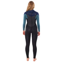 Rip Curl Womens Omega 5/3mm Back-Zip Wetsuit - Green -Wetsuit Sale Store 2022 Rip Curl Womens Omega Chest Zip 53 Wetsuit Green 3