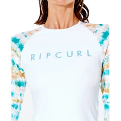 Rip Curl Womens Summer Breeze LS UV Rash Top - White -Wetsuit Sale Store 2022 Rip Curl Womens Summer Breeze LS RAshguard White 117WRV 1000 5