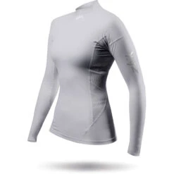 Zhik Womens ECO Spandex Rash Guard Long Sleeve - Platinum -Wetsuit Sale Store 2023 Zhik DTP 0063 W PLT LeftSide