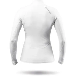 Zhik Womens ECO Spandex Rash Guard Long Sleeve - White -Wetsuit Sale Store 2023 Zhik DTP 0063 W WHT Back