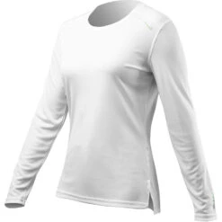 Zhik Womens UVActive Long Sleeve Quick Dry UV50+ Top - White ATP-0075 -Wetsuit Sale Store 2023 Zhik UV Active TopATP 0070 W WHT SideA 0023