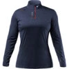 Zhik Womens UV Active 1/4 Zip Long Sleeve Quick Dry UV50+ Top - Navy ATP-0085 -Wetsuit Sale Store 2023 zhik WOmens uv active ls top navy 1