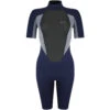 Typhoon Womens Storm3 3/2mm Shorty Wetsuit - Grey Marl -Wetsuit Sale Store 250896 STORM3 B E SHORTY WMN NAVY GREY MARL 1