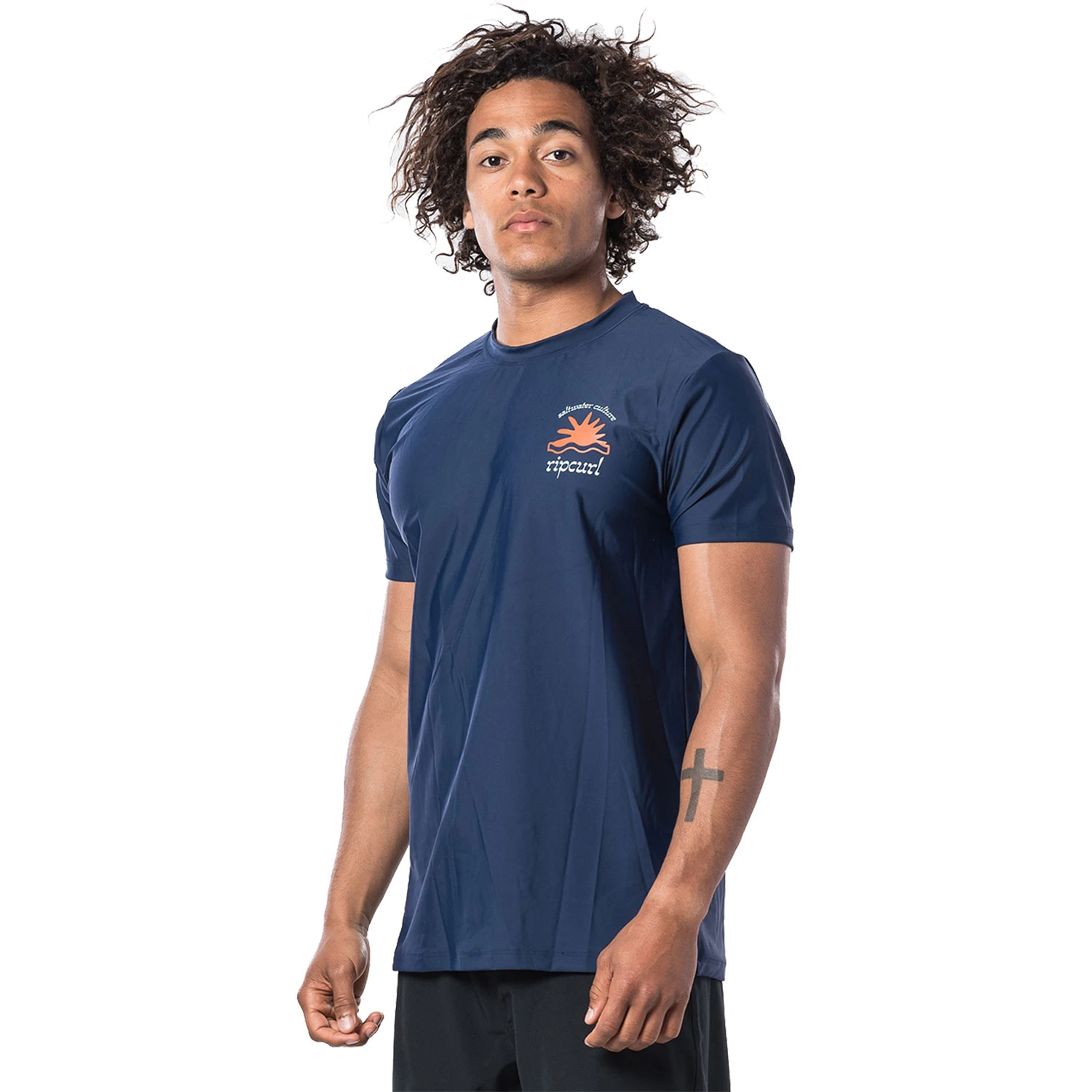 Rip Curl Wilder Short Sleeve Loose Fit UV Tee - Navy 4 Rip Curl Wilder Short Sleeve Loose Fit UV Tee - Navy - Image 2
