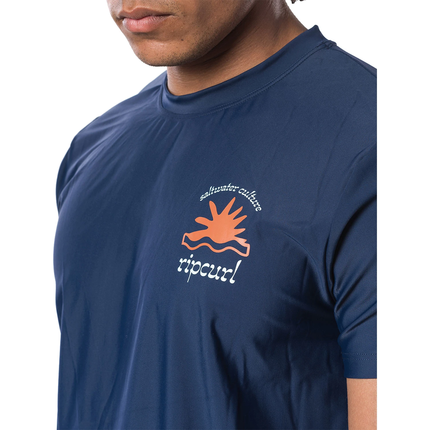 Rip Curl Wilder Short Sleeve Loose Fit UV Tee - Navy 6 Rip Curl Wilder Short Sleeve Loose Fit UV Tee - Navy - Image 4