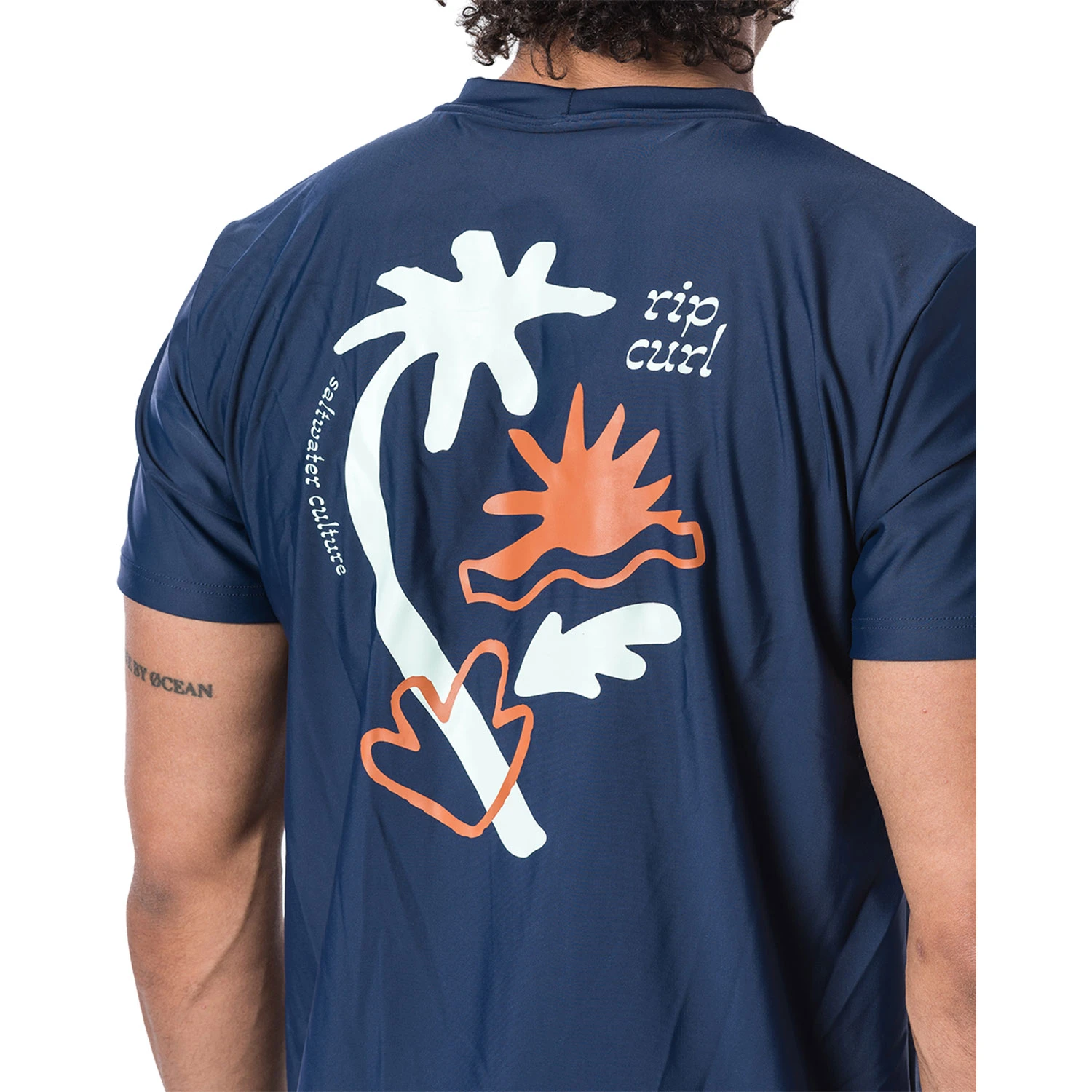 Rip Curl Wilder Short Sleeve Loose Fit UV Tee - Navy 7 Rip Curl Wilder Short Sleeve Loose Fit UV Tee - Navy - Image 5