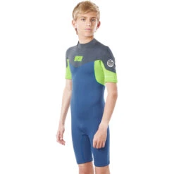 Rip Curl Junior Dawn Patrol 3/2mm Shorty Wetsuit - Blue Grey WSP8BJ 7 Rip Curl Junior Dawn Patrol 3/2mm Shorty Wetsuit - Blue Grey WSP8BJ -Wetsuit Sale Store 80109 WSP8EJ 0131 1