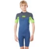 Rip Curl Junior Dawn Patrol 3/2mm Shorty Wetsuit - Blue Grey WSP8BJ -Wetsuit Sale Store 80111 WSP8EJ 0131 3