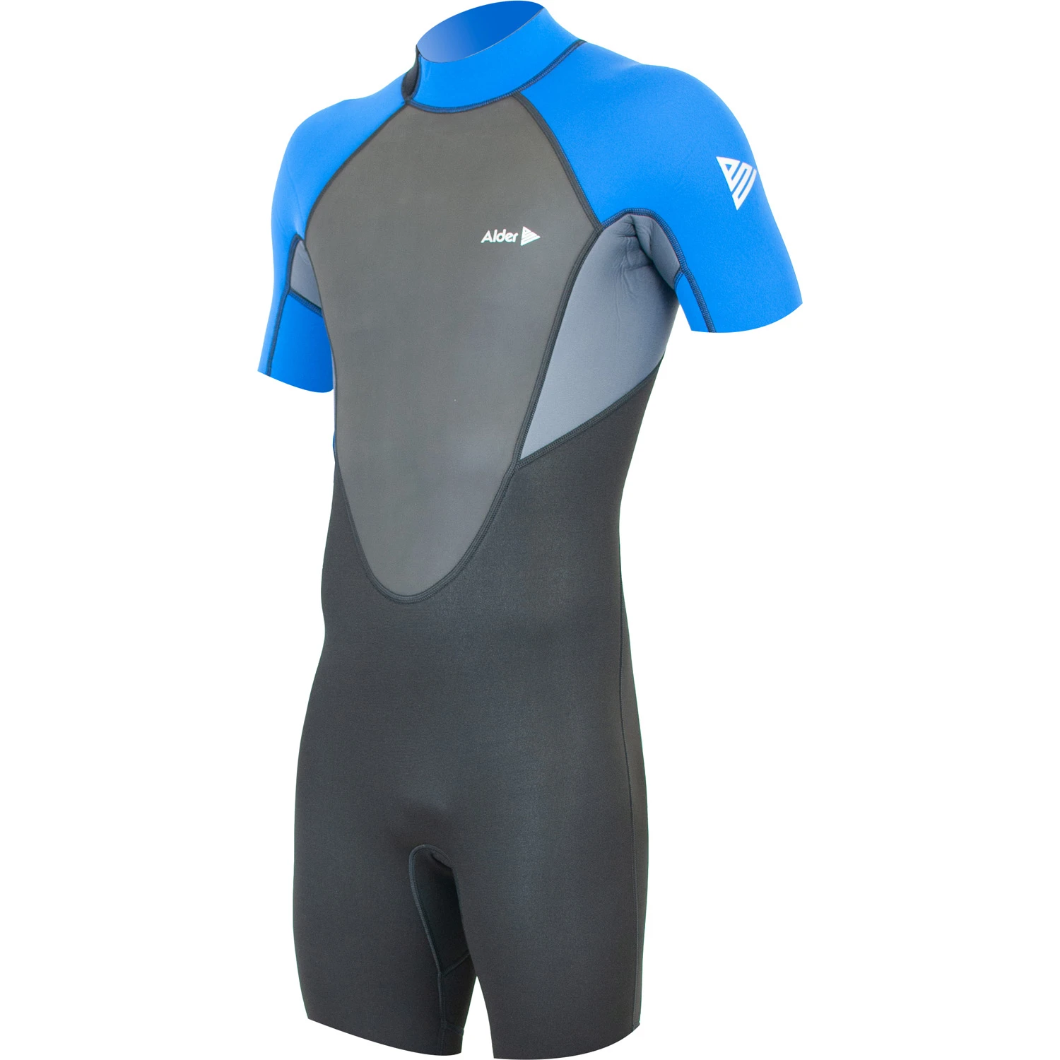 Alder Impact 3/2mm Backzip Shorty Wetsuit - Royal Blue 3 Alder Impact 3/2mm Backzip Shorty Wetsuit - Royal Blue