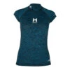 Magic Marine Womens Cube Short Sleeve Rashvest - Dark Blue Melee -Wetsuit Sale Store MM081012 448 01