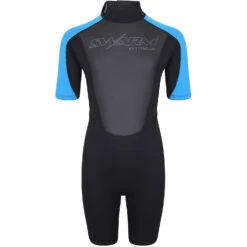 Typhoon Swarm3 Boys 3/2mm Shorty Wetsuit - Black/Blue