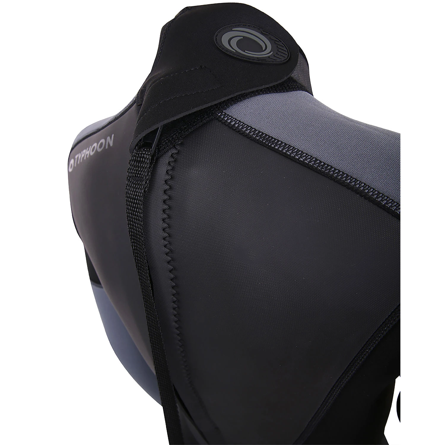 Typhoon Womens Swarm3 3/2mm Backzip Wetsuit - Black/Graphite 6 Typhoon Womens Swarm3 3/2mm Backzip Wetsuit - Black/Graphite - Image 4