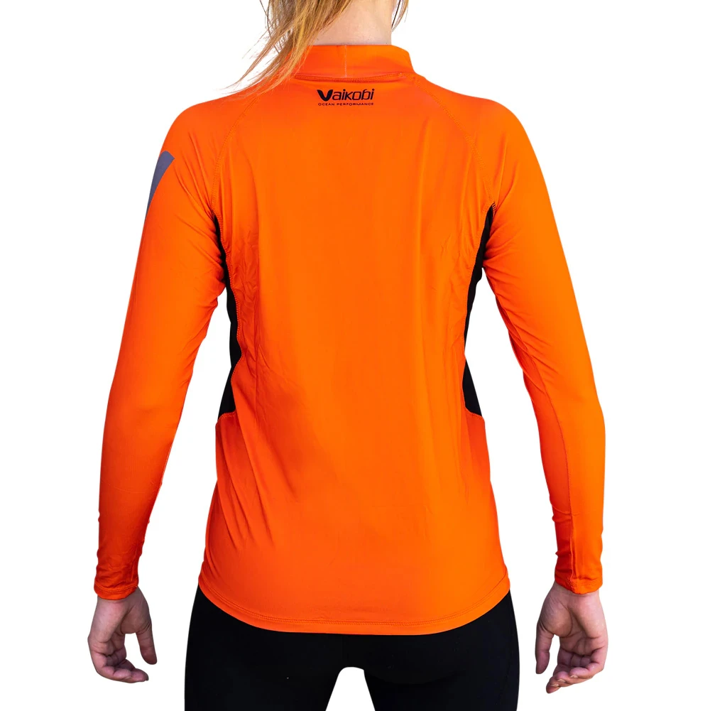 Vaikobi Spandex Long Sleeve UV50+ Rashvest - Orange 6 Vaikobi Spandex Long Sleeve UV50+ Rashvest - Orange - Image 4