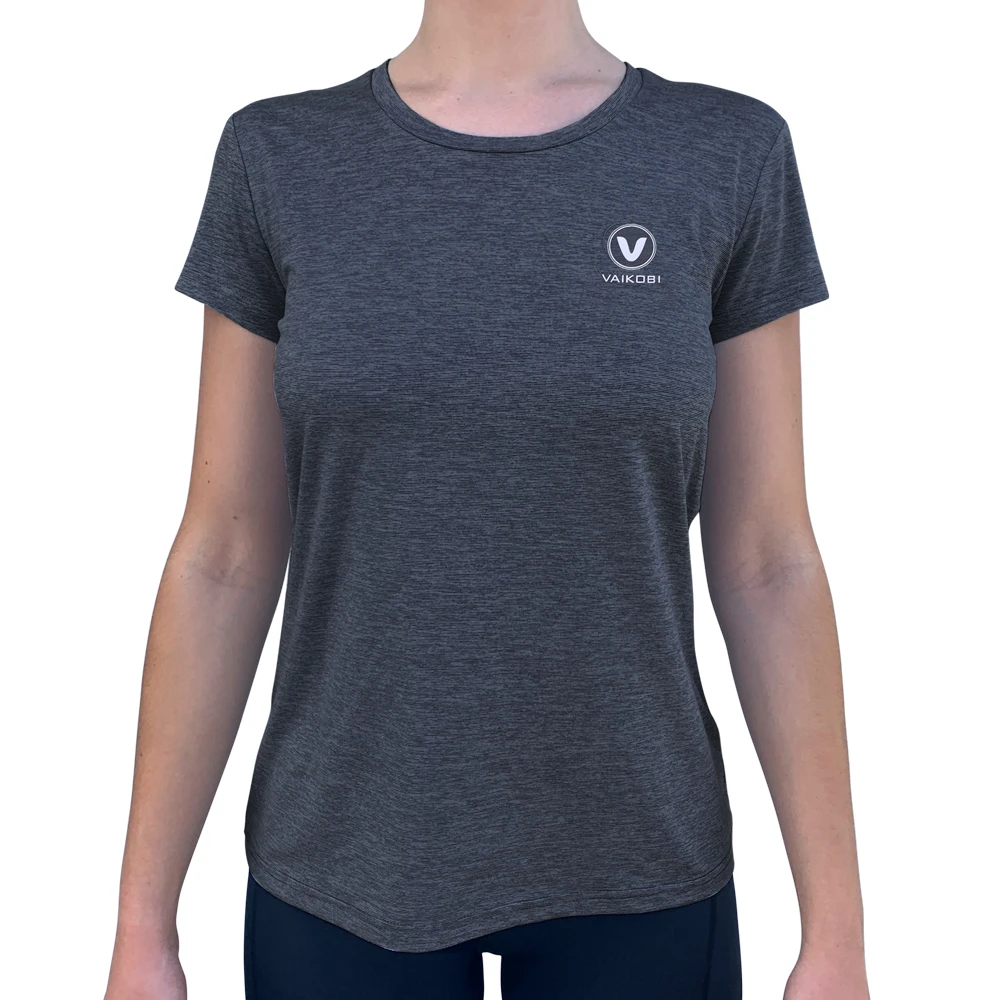Vaikobi Womens UV Performance Tech Tee - Charcoal 3 Vaikobi Womens UV Performance Tech Tee - Charcoal