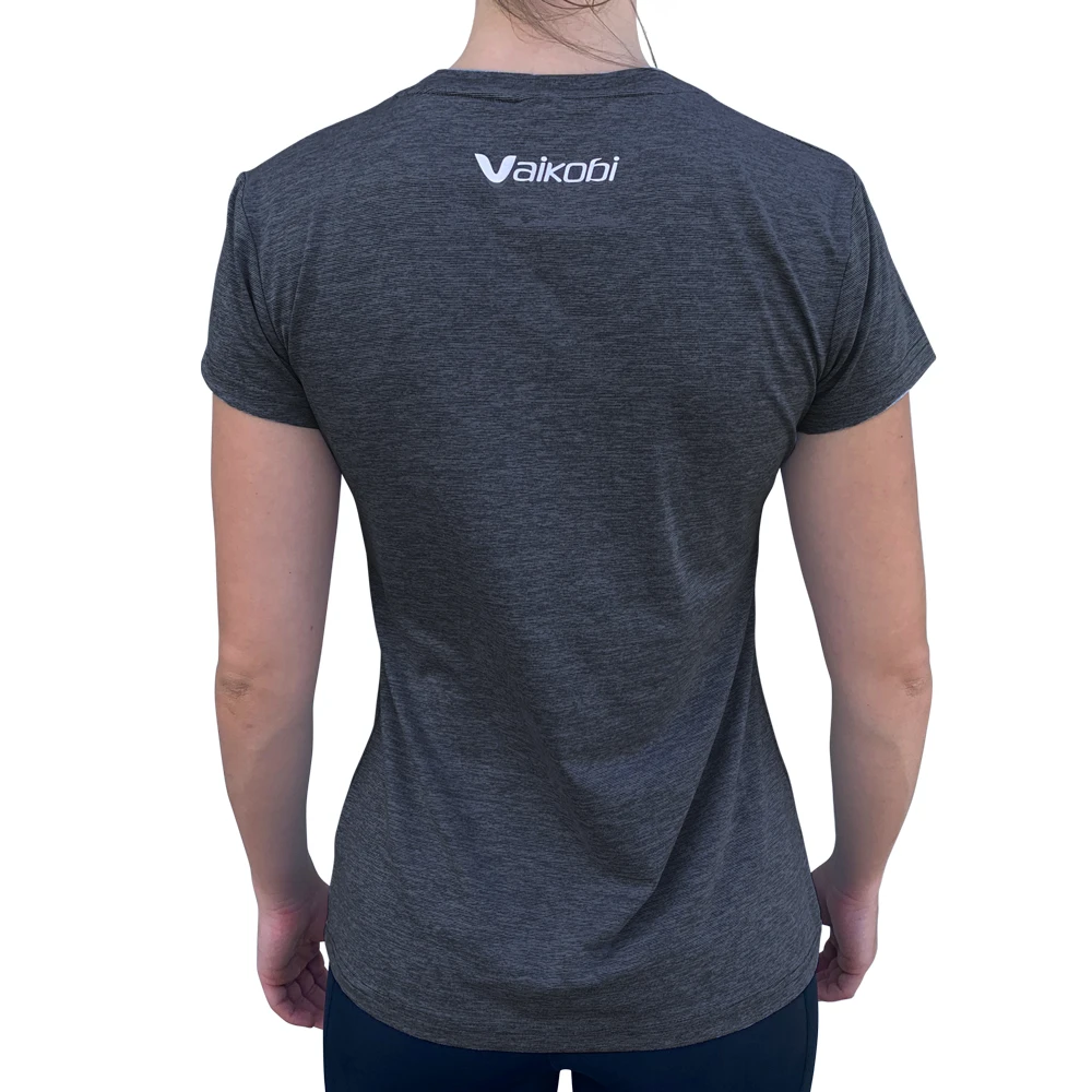 Vaikobi Womens UV Performance Tech Tee - Charcoal 4 Vaikobi Womens UV Performance Tech Tee - Charcoal - Image 2