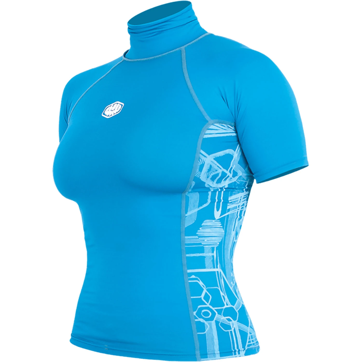 Alder Cruz Junior Girls Short Sleeve Rashguard - Light Blue 3 Alder Cruz Junior Girls Short Sleeve Rashguard - Light Blue