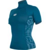 Alder Ladies Cruz Short Sleeve Rashvest - Marina -Wetsuit Sale Store WABCRL MR