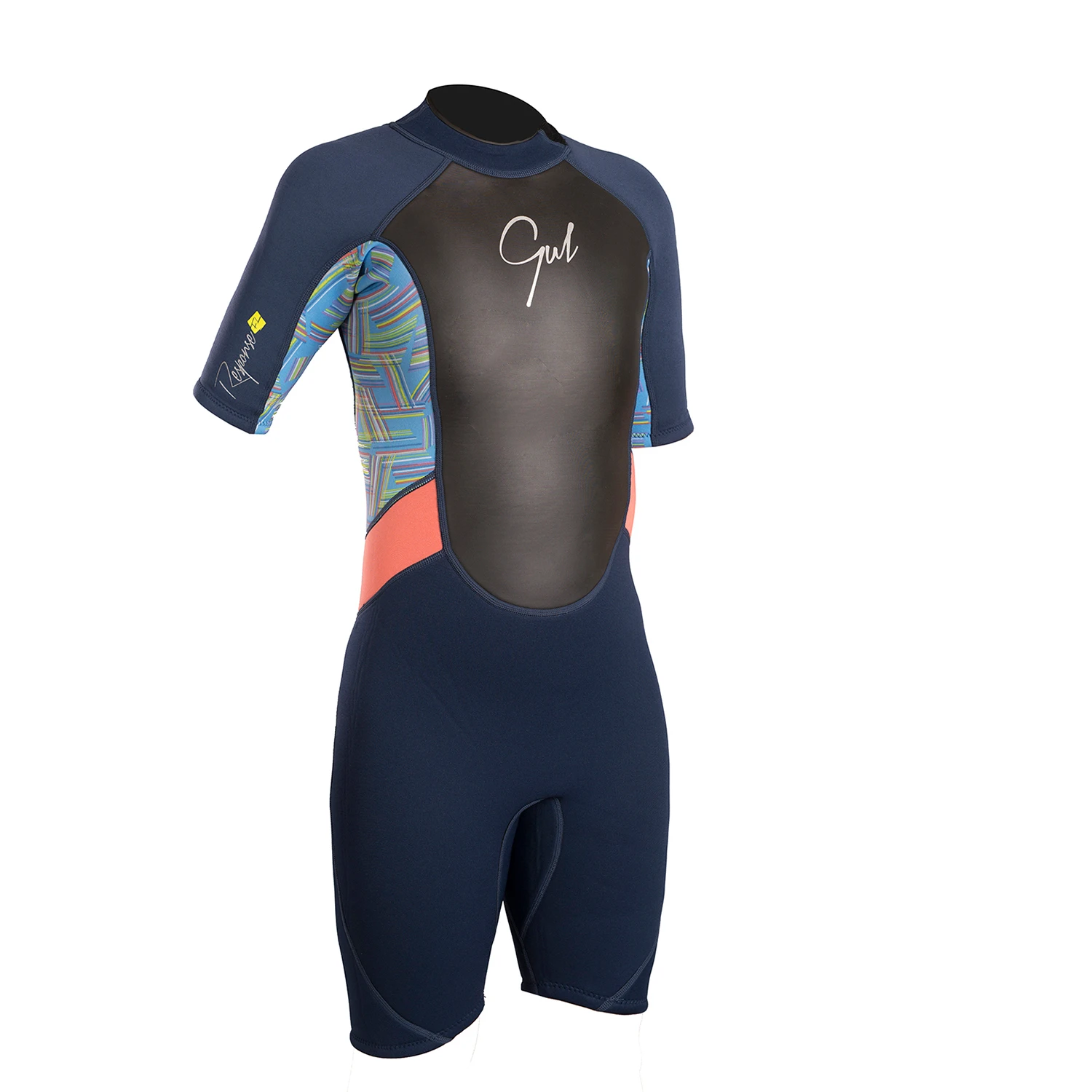 Gul Junior Response 3/2mm Shorty Wetsuit - Navy/Lines